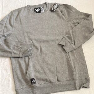Young & Reckless Light Gray Crewneck Sweatshirt NWT